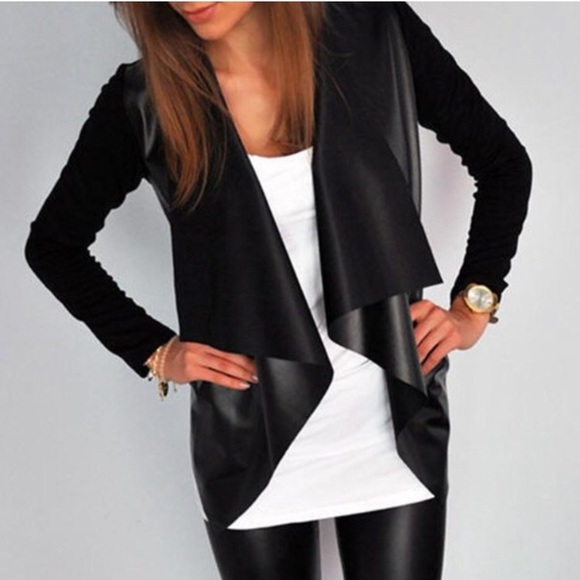 Zara Jackets & Blazers - Suede + Leather Black Zara Cardigan